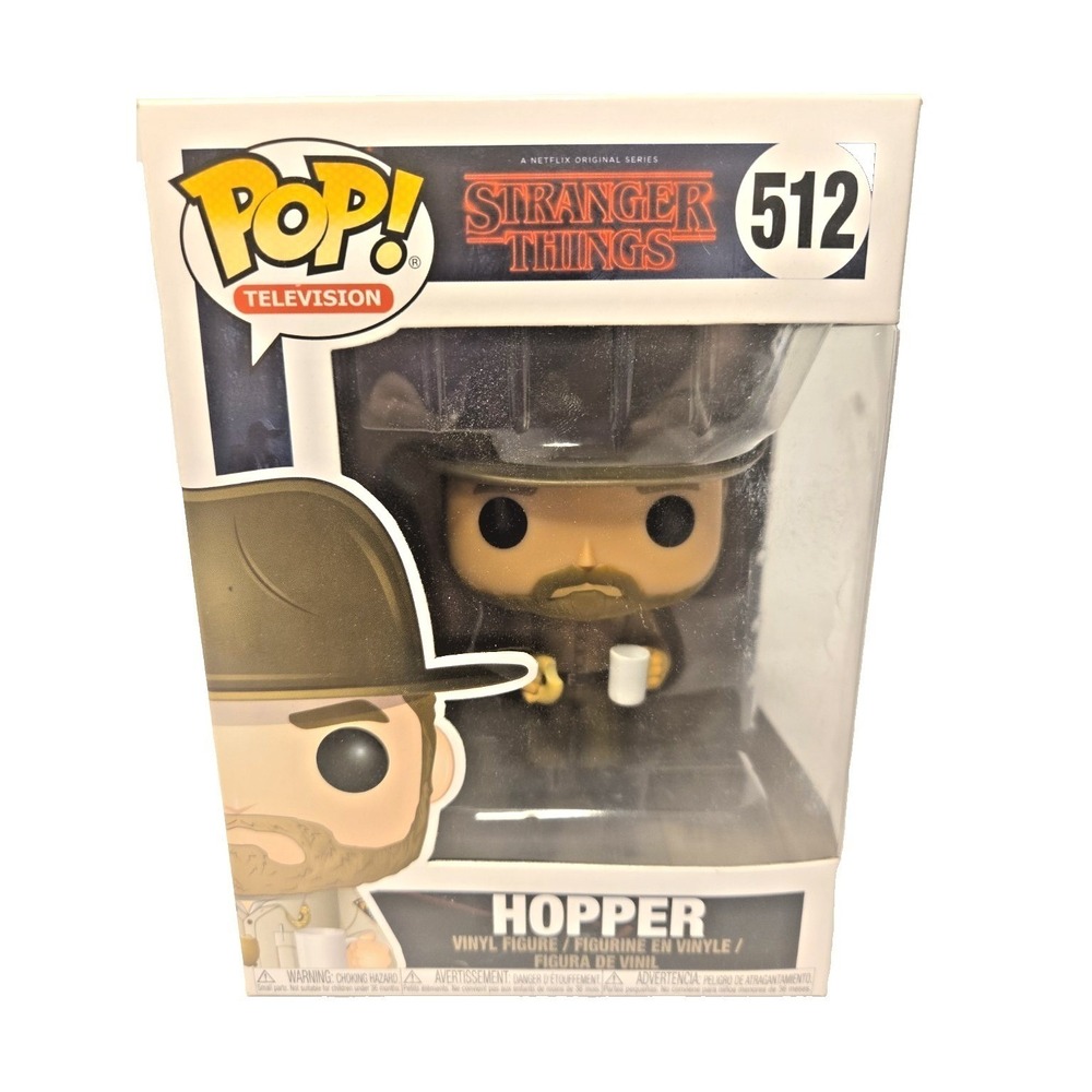 Funko Pop! Television Stranger Things Hopper #512 Vinyl Figure w/ Box